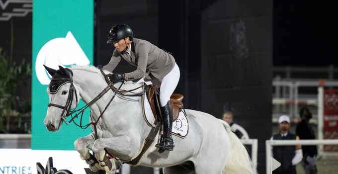 Celine Schoone at the Al Shira'aa Horse Show 2024